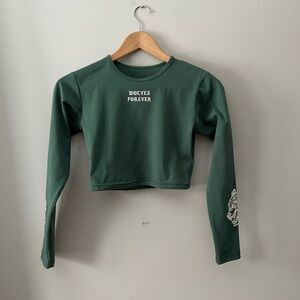 Darc Sport SHE Wolves Forever Cropped Long Sleeve Gym Top